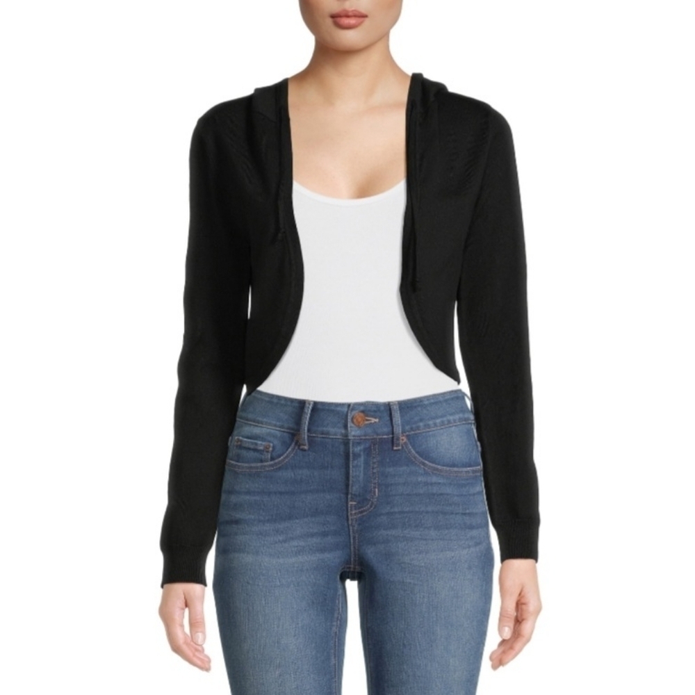 No Boundaries Juniors Black Shrug With Hood Size Small (3-5) - New With Tags